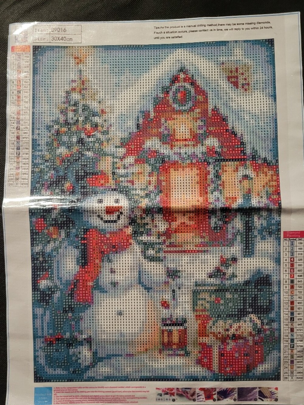 Winter Snowman Diamond Art 11.8x15.7 inches (NWT)